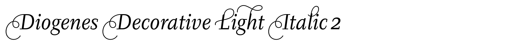 Diogenes Decorative Light Italic 2 image